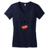 latina power with cute heart Women's V-Neck T-Shirt