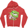 funny snake Zipper Hoodie