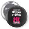 Donna And Dynamos White Letter Pin-back button