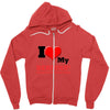 i love my bernina Zipper Hoodie