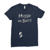 Muggle On Board Airforce Ladies Fitted T-Shirt