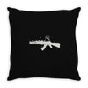 banksy style ak47 art   funny Throw Pillow
