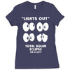 Lights Out, Total Solar Eclipse 08.21.2017 Ladies Fitted T-Shirt