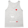 pregnant rex white and red color Tank Top