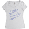 little dude Women's Triblend Scoop T-shirt
