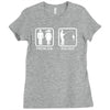 fishing   problem solved mens funny Ladies Fitted T-Shirt