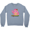 mrs yetti and her poops Crewneck Sweatshirt
