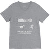 running, we all need a little motivation V-Neck Tee