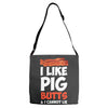 i like pig butts and i cannot lie Adjustable Strap Totes
