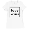 Love Wins Ladies Fitted T-Shirt