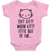 weird kitty Baby Onesie
