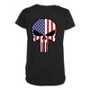 skull u.s.a. back Maternity Scoop Neck T-shirt