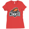respect the commish fantasy football Ladies Fitted T-Shirt