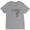 girl butterfly head V-Neck Tee
