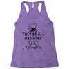 They're All Mad Here. I fit right in Racerback Tank