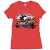 oblivious ninja trick or treat Ladies Fitted T-Shirt