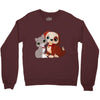 nice cat and dog Crewneck Sweatshirt