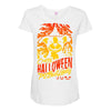 crazy halloween pit lady Maternity Scoop Neck T-shirt