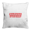 drinking with me pregnancy warning Throw Pillow