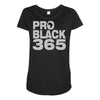 pro black 365 Maternity Scoop Neck T-shirt