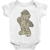 mario text Baby Bodysuit
