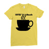 coffee snob Ladies Fitted T-Shirt