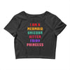 i am a mermaid unicorn kitten fairy princess Crop Top