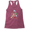 the burning joke Racerback Tank