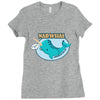 53. narwhal 025 Ladies Fitted T-Shirt