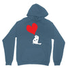 bird love heart animal graph note music party pop art gift Hoodie
