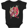 krampus (blood red) Baby Bodysuit