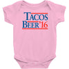 tacos  beer '16 Baby Bodysuit