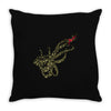 caution octopus&rsquo; may be larger than it appears Throw Pillow