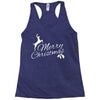 merry christmas flower Racerback Tank