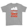 can't scare me halloween funeral direct Youth Tee