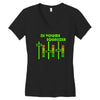 dj volume,funny Women's V-Neck T-Shirt