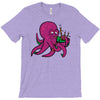 purple octopus playing the bagpipes T-Shirt