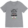 Weekend Forecast Camping With A Chance Of Drinking V-Neck Tee