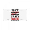 don't flirt with me i love may girl she is a crazy scorpio she will mu License Plate