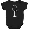 glasses wine Baby Bodysuit
