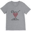hearts queen of hearts V-Neck Tee