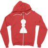 Chess King and Pawn Zipper Hoodie