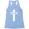 sinner christian god bible new Racerback Tank