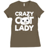 crazy cat lady Ladies Fitted T-Shirt