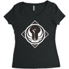 simple art logo Women's Triblend Scoop T-shirt
