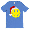smiley face wears santa hat merry christmas T-Shirt