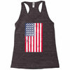 t-rex vintage american flag Racerback Tank