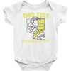 this test was a piece of cake Baby Onesie