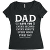 I Love You Dad Women's Triblend Scoop T-shirt