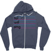 practice your texting Zipper Hoodie